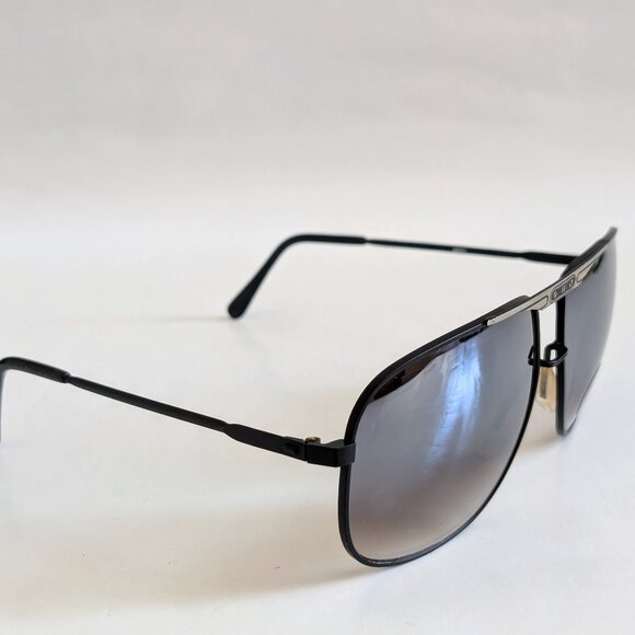 NWT Vintage 90's Large Square Metal Sport Sunglasses (M. Black) - Picture 2 of 5